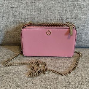 Kate Spade Adel Double Zip Crossbody - pink